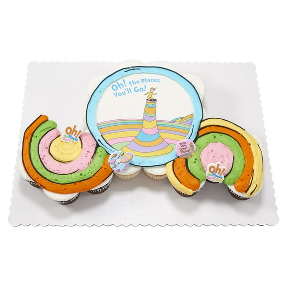 Oh the Places You'll Go Cupcake Cake