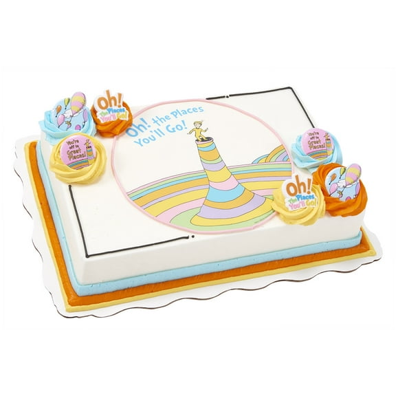 Oh the Places You'll Go Sheet Cake