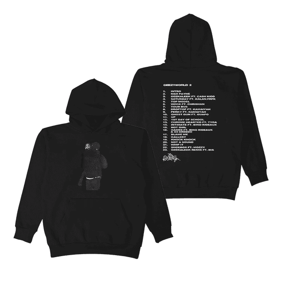 OhGeesy Merch Hoodie GEEZYWORLD 2 Album Tracklist Geezyworld Hoodies Mens Women Pullover Hip Hop Rapper Streetwear Pullover
