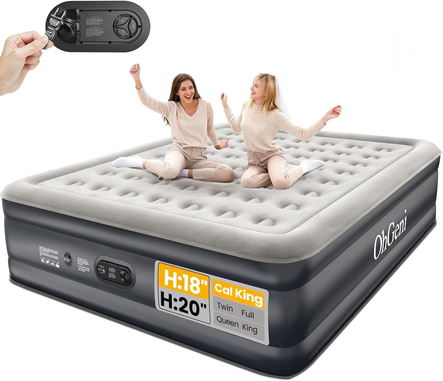 OhGeni, Cal King Air Mattress, 18