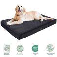 thumbnail image 1 of OhGeni Orthopedic Large Dog Bed 41in, Deluxe Pet Bed for Crates, Waterproof and Washable, 25D Egg Crate Foam Pad Anti-Slip Sleeping Mat for Large, Jumbo, Medium Dogs Breeds, 41" x 28", Black, 1 of 8