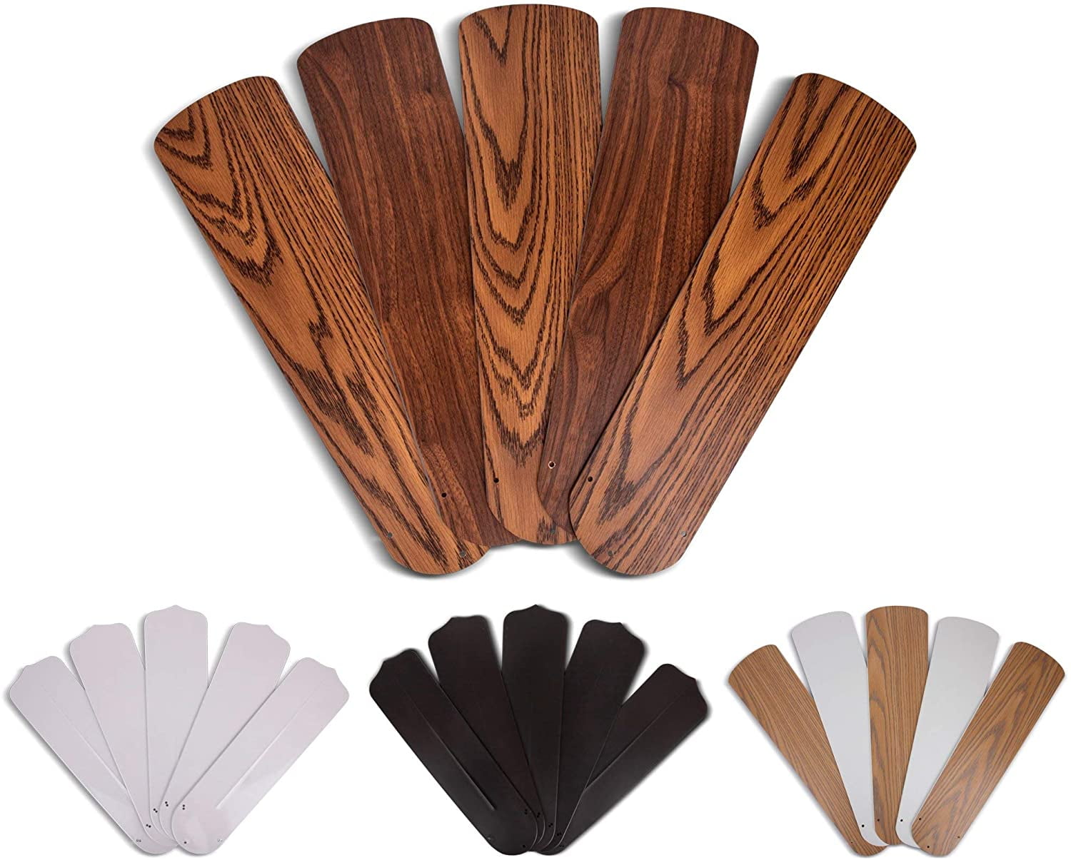 OhLectric 52 Inch Ceiling Fan Replacement Blades with PreDrilled Holes