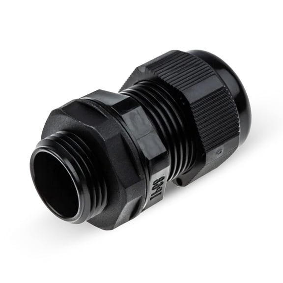 OhLectric Nylon Cable Gland, 3/4 in NPT, 5-Hole Strain Relief Connector, .181-.236 in Cable Range, Weatherproof, Submersible, Black, OL-38646