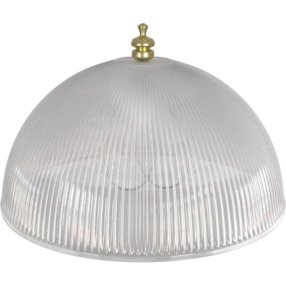 OHLECTRIC Acrylic Prismatic Dome Clip-On Lamp Shade, 4 x 8 in, for A-Shape Bulbs, Decorative Light Cover for Home and Office