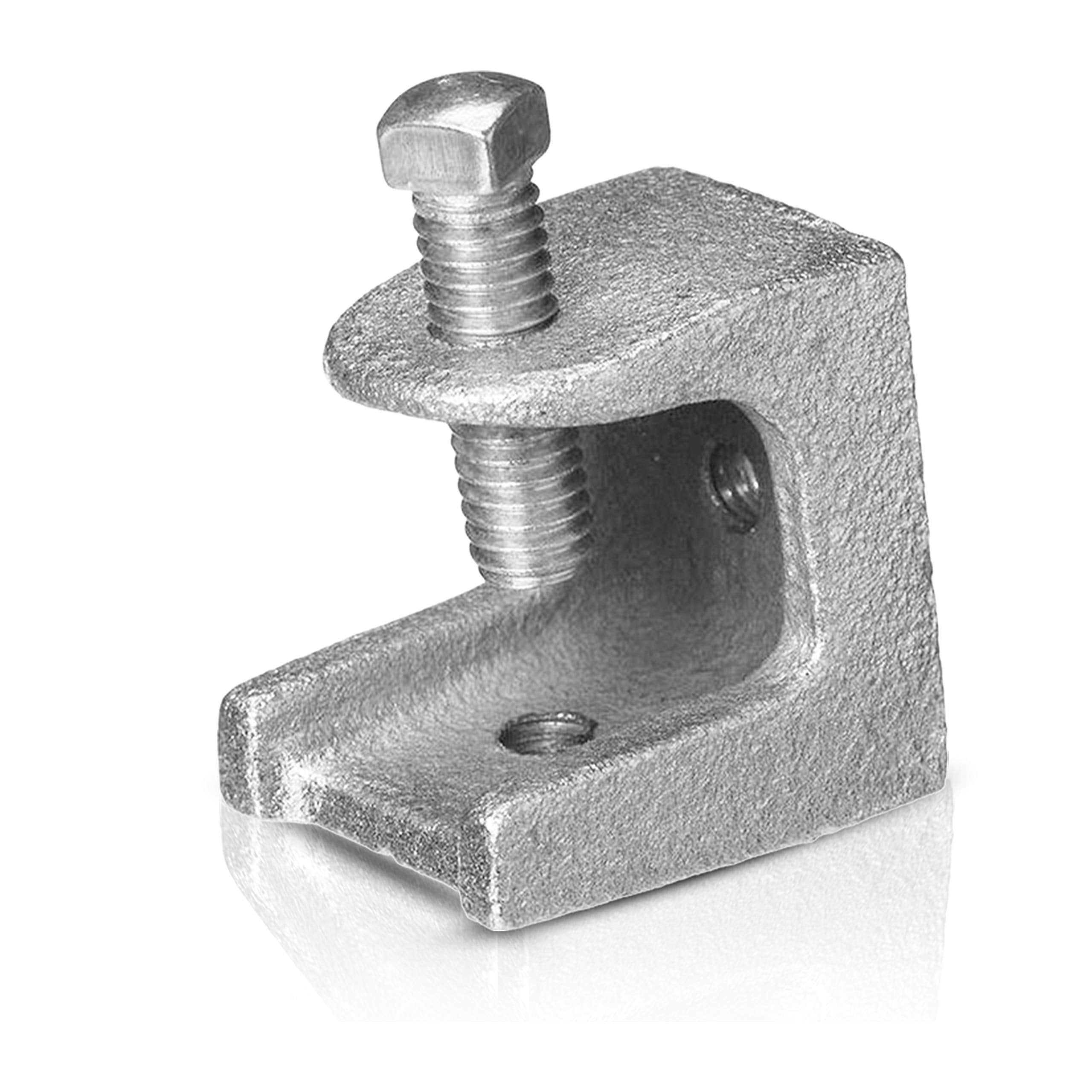 OhLectric Ol-72839 Beam C Clamp - Malleable Iron, Zinc Plated Beam Clamp - Features 1-1/8 inch Jaw Opening, 1/2 inch-13 Set Screw Size and 750 lbs Max