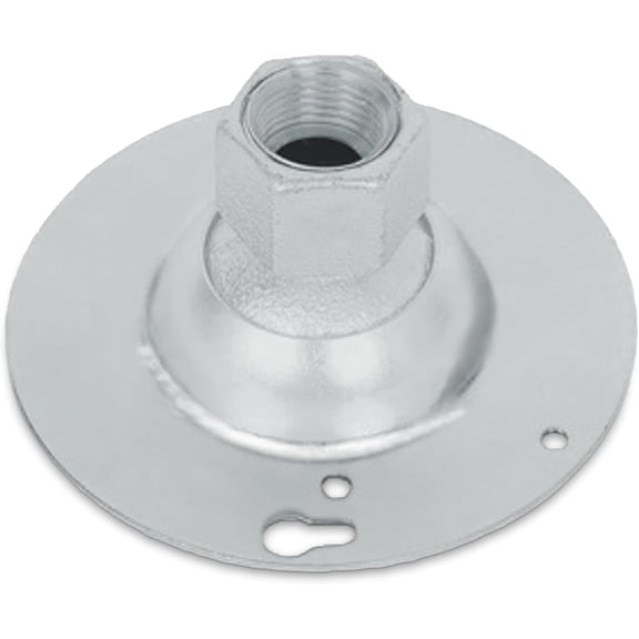 OhLectric 3/4 in Conduit Swivel Pendant Mount, Malleable Round Fixture Hanger for Sloped Ceiling Applications, UL Recognized, OL-42605