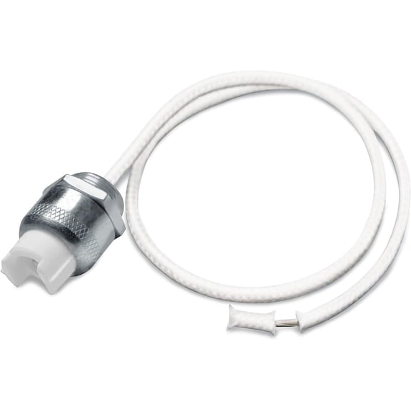 OhLetric Quartz Halogen Lamp Socket - R7S Lamp Holder Base - Tungsten Halogen Bulb Socket - 18 Inch Leads for Easy Connect - Powerful 1000watt - Durable Metal Socket, Lamp Parts - White - OL-40854