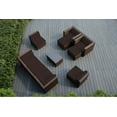 thumbnail image 1 of Ohana 10 Piece Outdoor Wicker Patio Furniture Sectional Conversation Set - Mixed Brown Wicker, 1 of 2