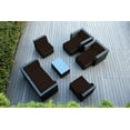 thumbnail image 1 of Ohana 9 Piece Outdoor Wicker Patio Furniture Sectional Conversation Set - Black Wicker, 1 of 2