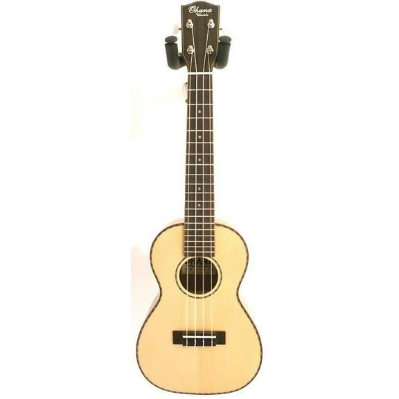Ohana CK-70WG Solid Spruce Top with Willow Back & Sides Concert Ukulele +Gig Bag