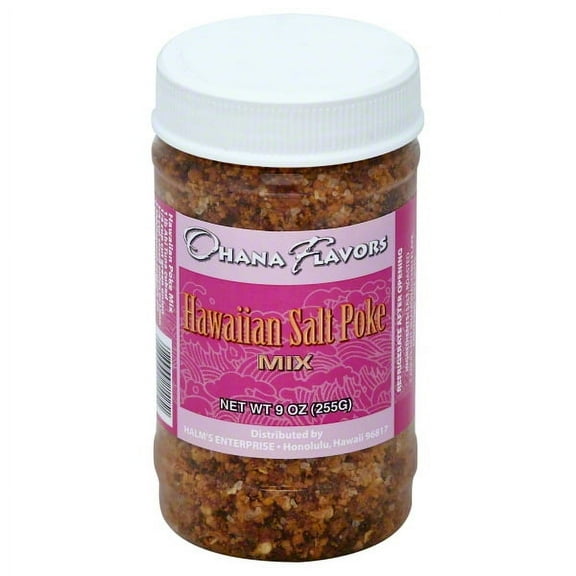 Halms Enterprises Ohana Flavors Hawaiian Salt Poke Mix, 9 oz
