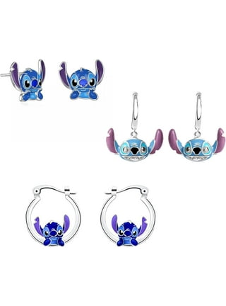 Disney ANGEL Stitch From Lilo & Stitch Double Sided Dangle Earrings Charm