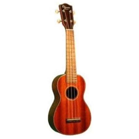 Ohana Soprano Ukulele with Solid Mahogany on Top, Back, and Sides - Gloss Finish