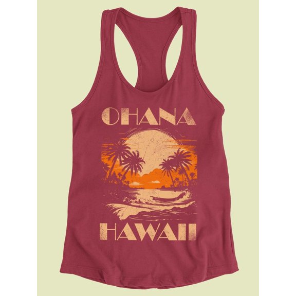 Ohana Sunset Lover Racerback Tank Women's -SelectDesign