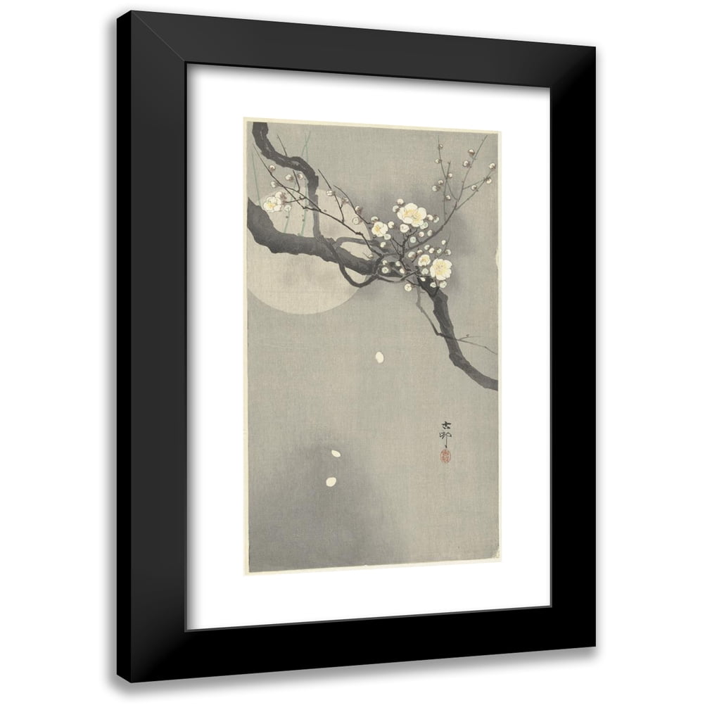 Ohara Koson 12x18 Black Modern Framed Museum Art Print Titled - Plum ...