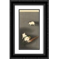 thumbnail image 1 of Ohara Koson 2x Matted 16x24 Black Ornate Framed Art Print 'Three White Mice', 1 of 2