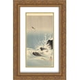 thumbnail image 1 of Ohara Koson 2x Matted 16x24 Gold Ornate Framed Art Print 'Leaping Salmon', 1 of 2