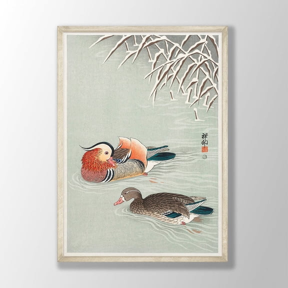 Ohara Koson Art Prints - Mandarin Ducks Print Duck Wall Art Ohara Koson Wall Art Farmhouse Wall Art Japanese Art Farmhouse Decor