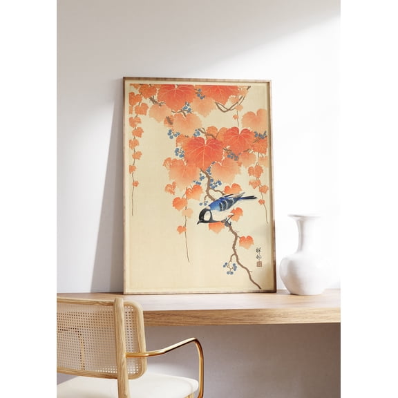 Ohara Koson Great Tit Bird Unframed Paper Print