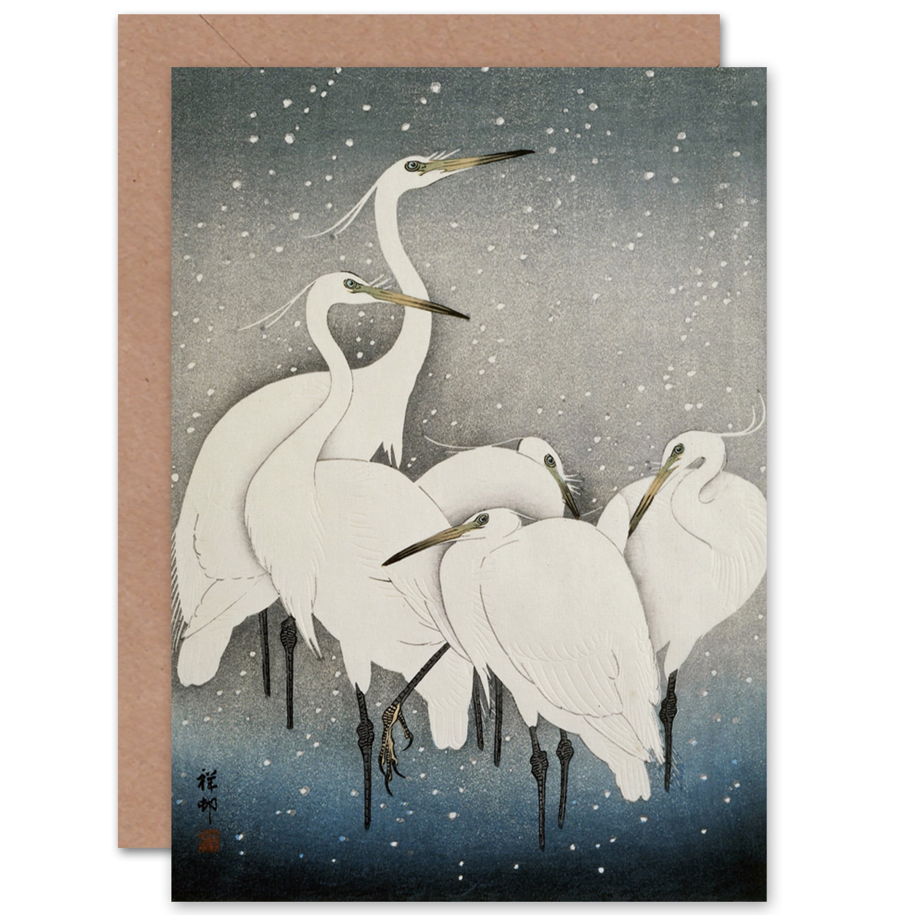 Vintage Japanese Crows in snow (1936) Ohara Koson wall art poster print Vintage Japanese Crows in snow (1936) Ohara Koson wall art poster print