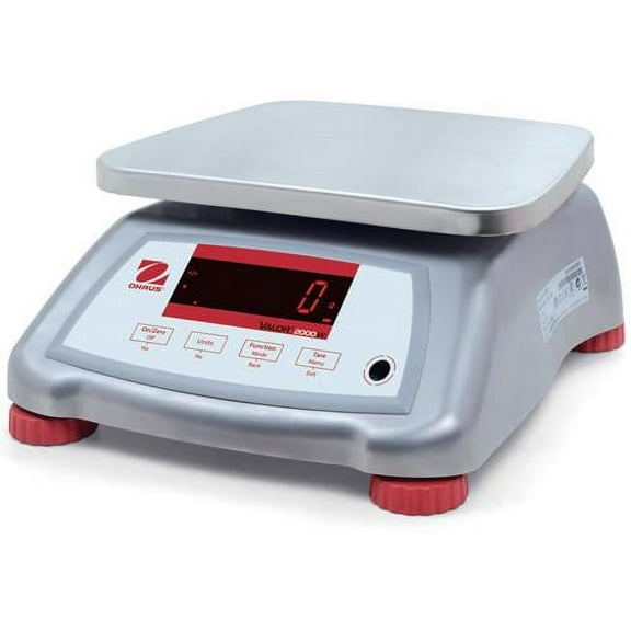Ohaus V22XWE15T Valor 2000 Compact Washdown Scale 30 x 0 005 lb
