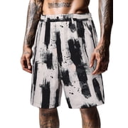 Ohebi Men’s Big & Tall Cargo Shorts 3XL-6XL – Quick-Dry, Elastic Waist, Zipper Pockets, Lightweight for Outdoor & Casual Wear