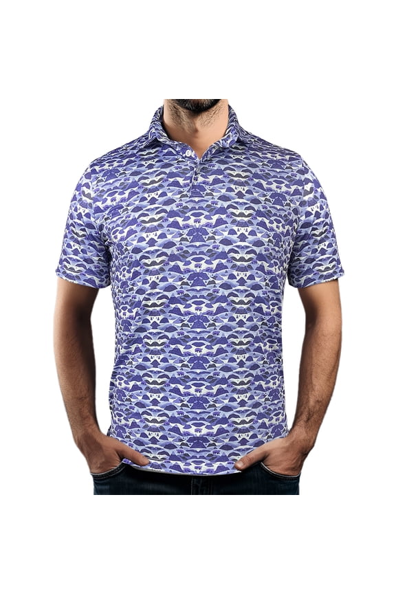 Men's Polo Shirt, Short Sleeve Performance Golf Shirt,  Dry Fit, Moisture-Wicking, Lightweight Activewear for Outdoor Enthusiasts