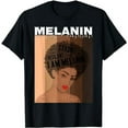 thumbnail image 1 of Oheneba: Drippin Melanin Queen Black Girl Magic Afro Queen T-Shirt, 1 of 5
