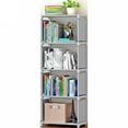OhhGo 4 Tier Ladder Bookcase Storage Rack Bookshelf Bookcase Clothes
