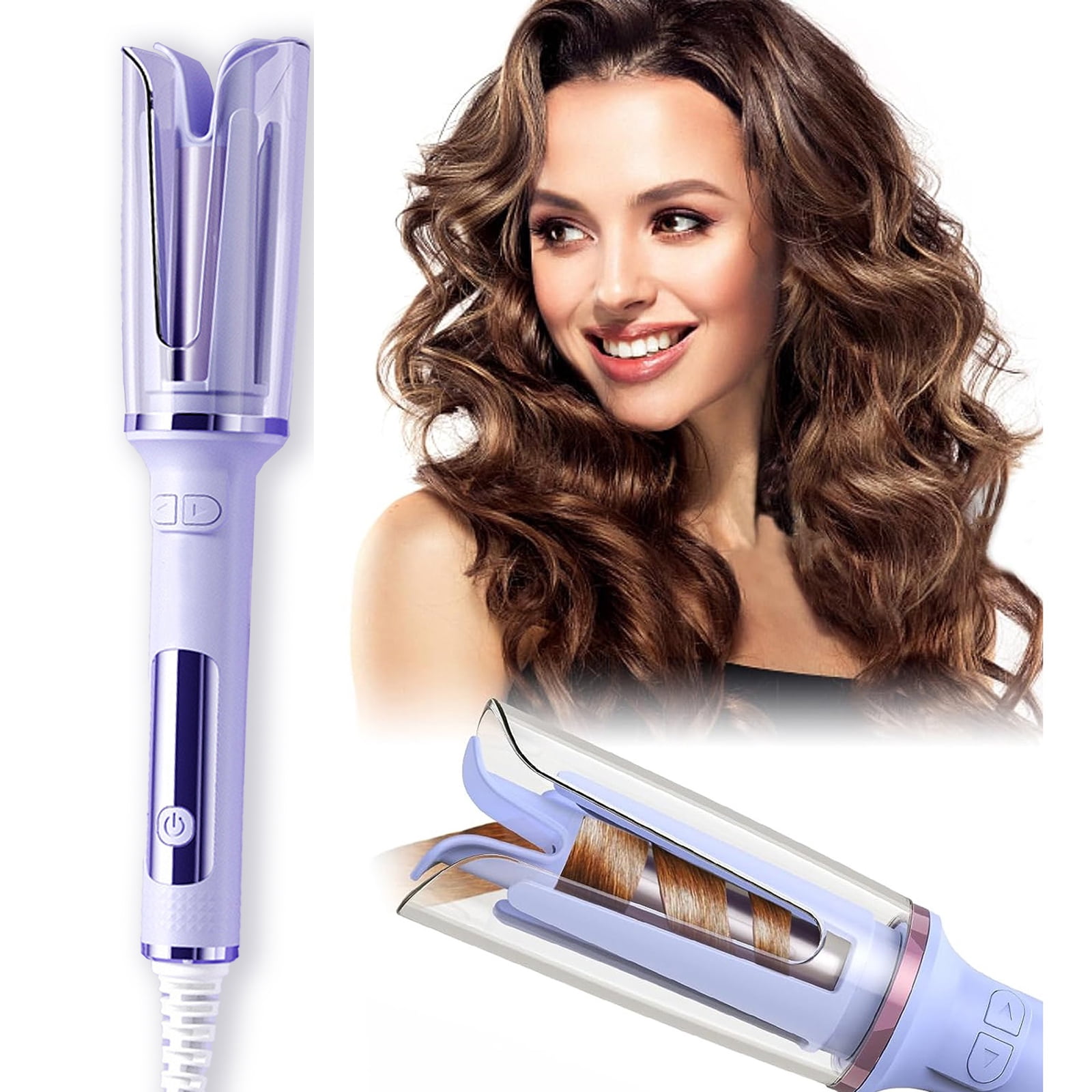 OhhGo Automatic Curling Iron, Rotating Hair Curler with Fast Heating