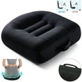 thumbnail image 1 of OhhGo Car Booster Seat Cushion, Comfort Seat Cushion Heightening Posture Chair Cushion Pillow for Office Adult Chair/Car Seat Relief Pad, Black, 1 of 12
