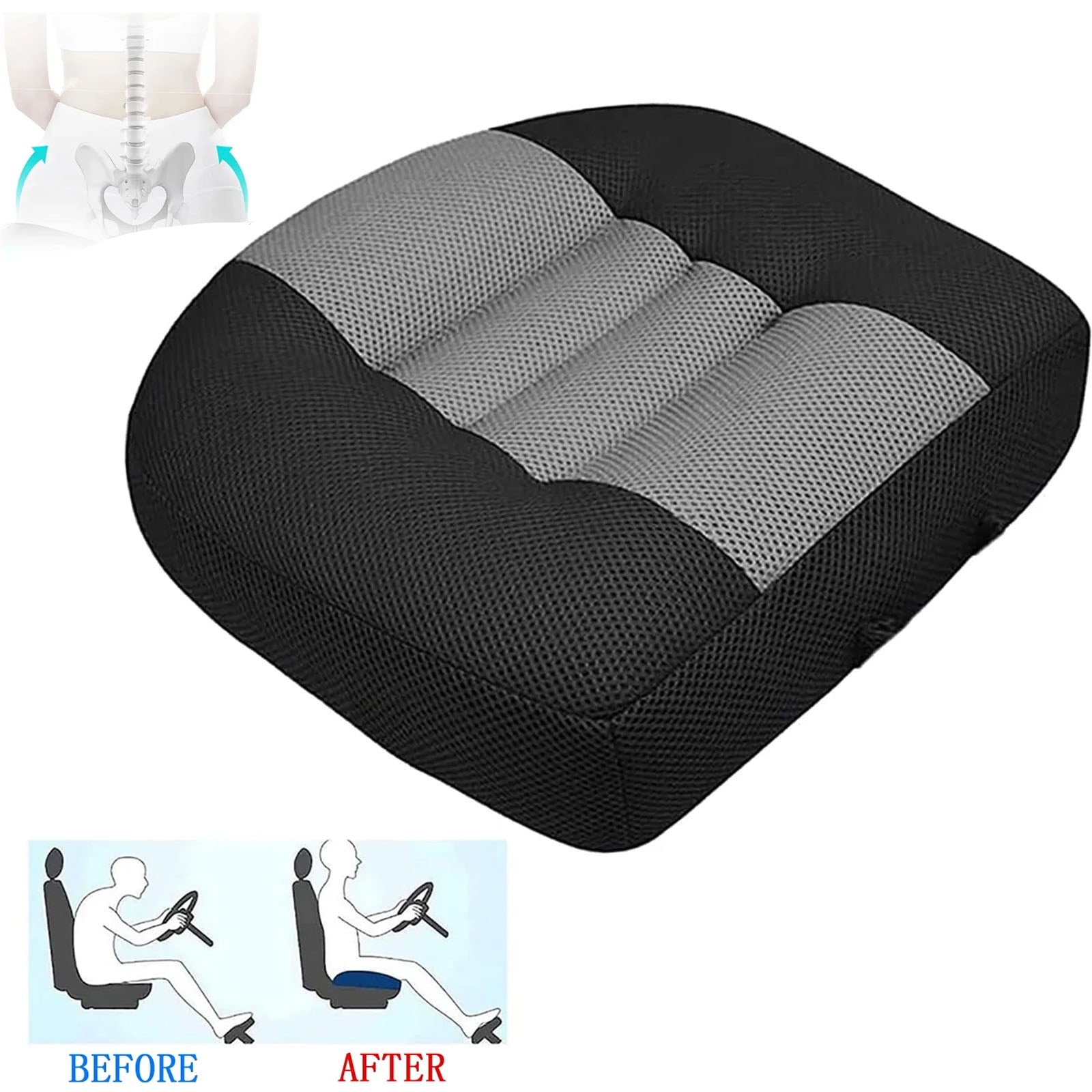 OhhGo Car Booster Seat Cushion Heightening Height Boost Mat Anti Slip
