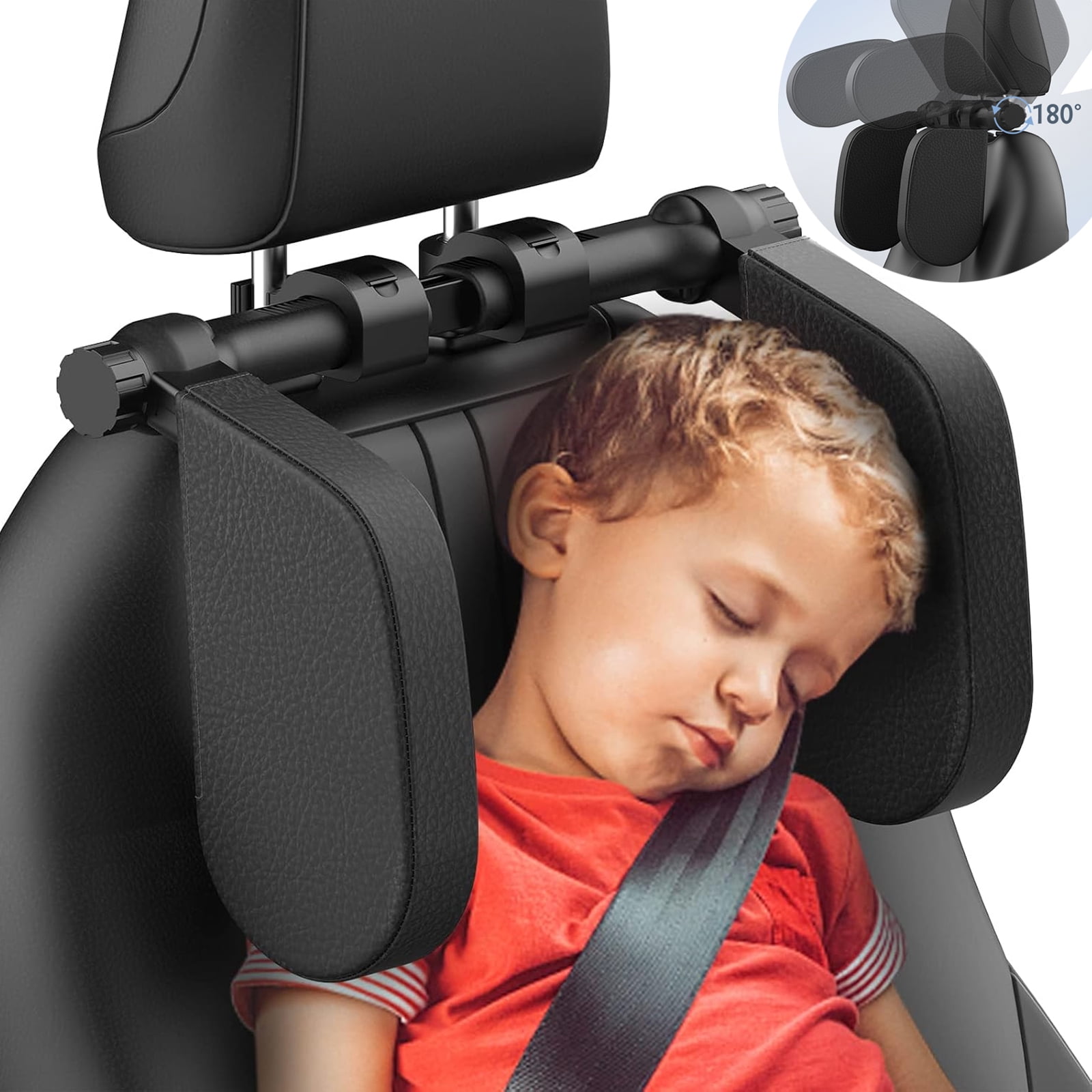 OhhGo Auto Traveling Car Neck Headrest Pillow, Adjustable
