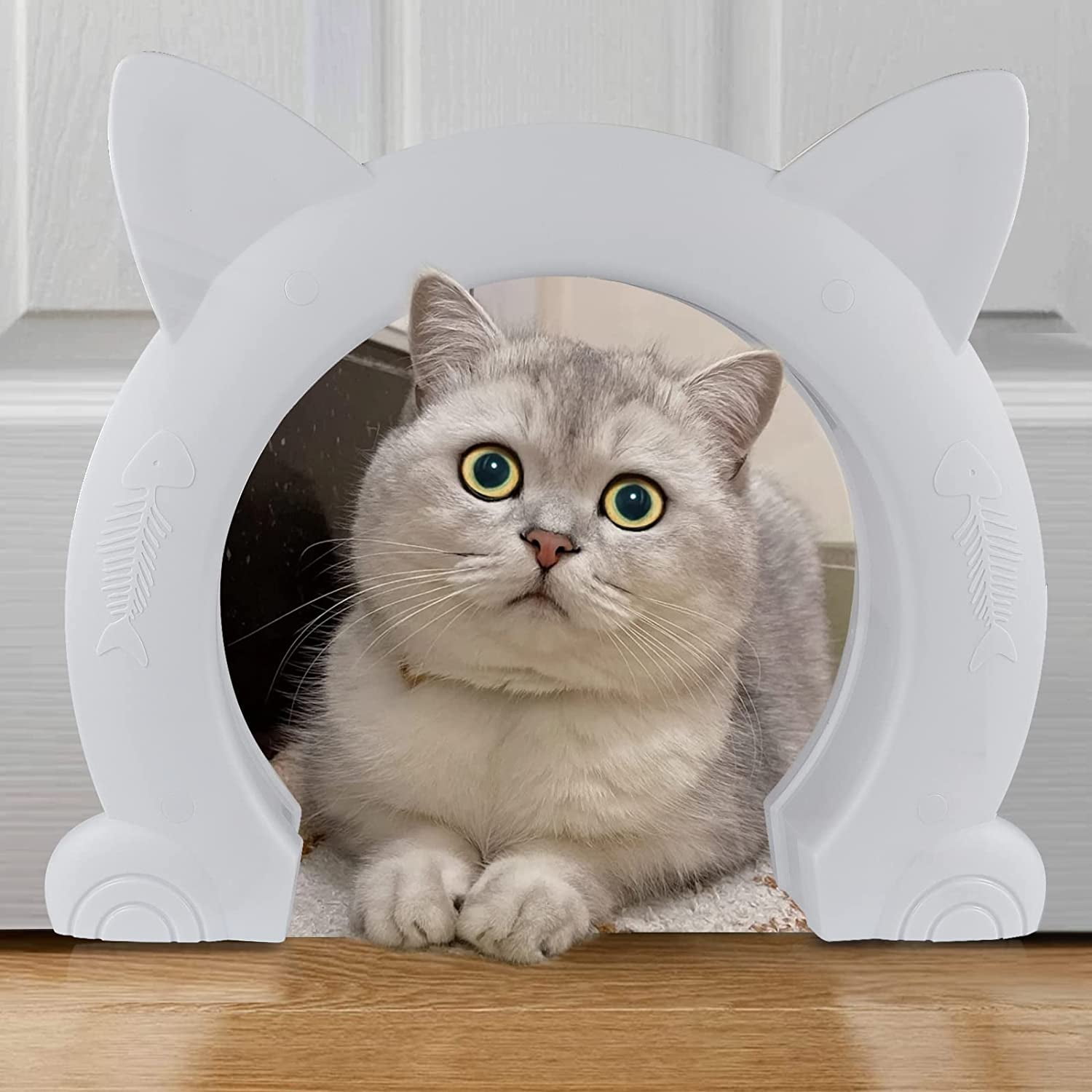 OhhGo Cat Door for Interior Door, 31cm W x 27cm H, XL Interior Cat Door