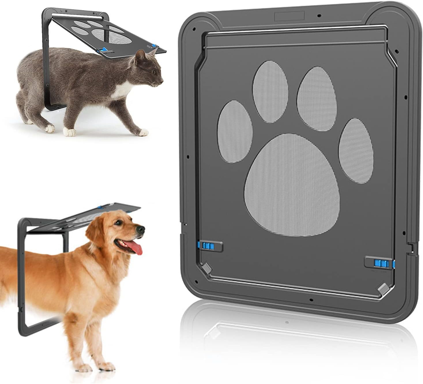 OhhGo Cat Door for Sliding Door Window, Doggy Door for Screen Door