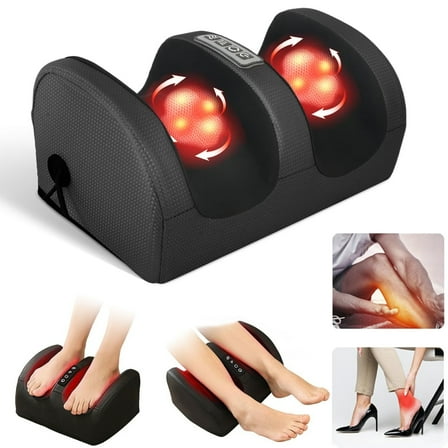 OhhGo Foot Massager Machine Massage for Feet, Chronic Nerve Pain Therapy Spa Gift Deep Kneading Rolling Massage for Leg Calf Ankle, Electric Shiatsu Foot Massager