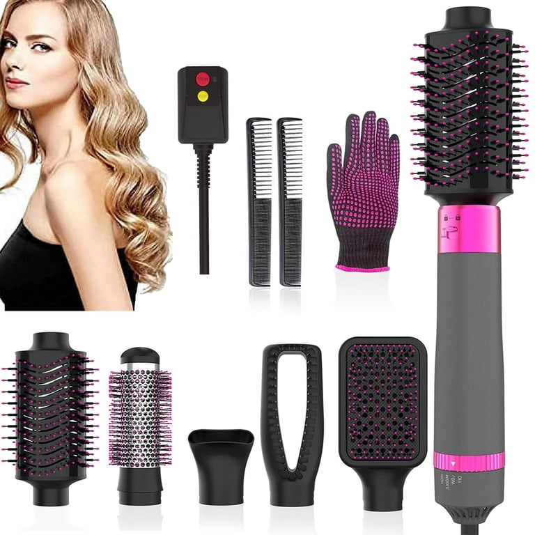 OhhGo Hair Dryer Brush Set, 5 in 1 Negative Ionic Hot Air  display picture 1