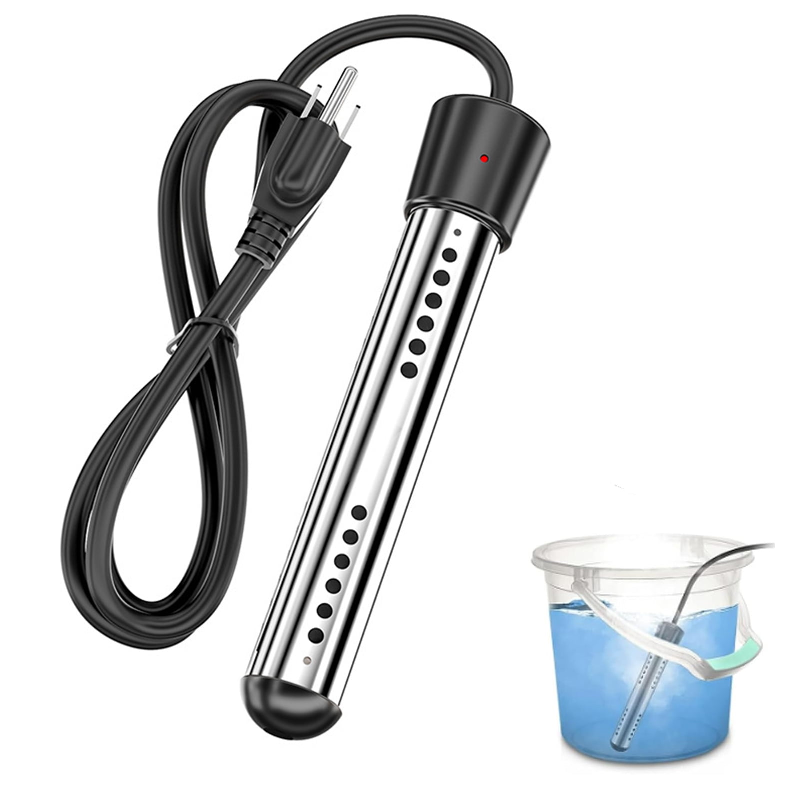 OhhGo Immersion Water Heater, 1500W Electric Bucket Heater Stainless