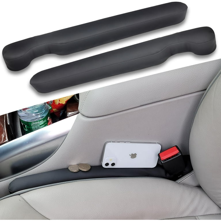 NLORNLAW Leather Seat Gap Filler Universal for Car SUV, Truck to Fill The  Gap Between Seat and Console Black Crevice Plug Drop Blocker Stopper  Catcher