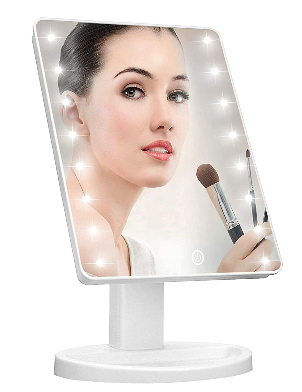 OhhGo Lighted Vanity Makeup Mirror with 16 Led Lights,180 Degree Free