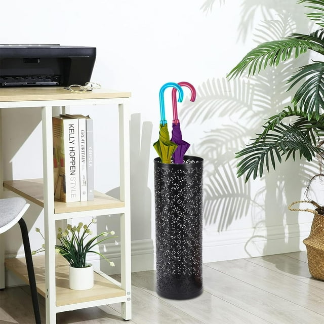OhhGo Metal Round Umbrella Stand Rack, Free Standing Umbrella Holder
