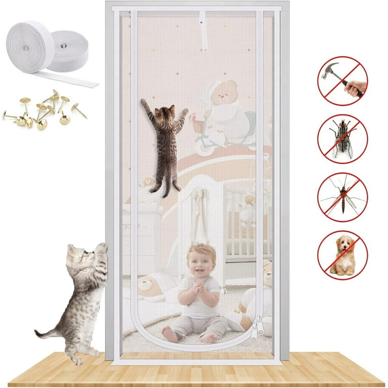How To Cat Keeps Running Outside OhhGo Pet Screen Door, Reinforced