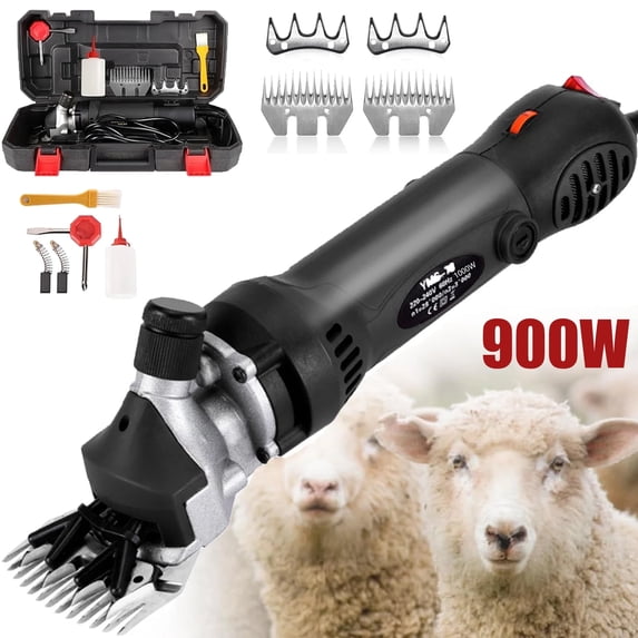 OhhGo Sheep Shears 900W, Professional Electric Sheep Shears, Animal Grooming Clippers for Sheep Alpacas Goats, 6 Speed Livestock Haircut for Grooming Sheep Goats Large Dog Thick Coats