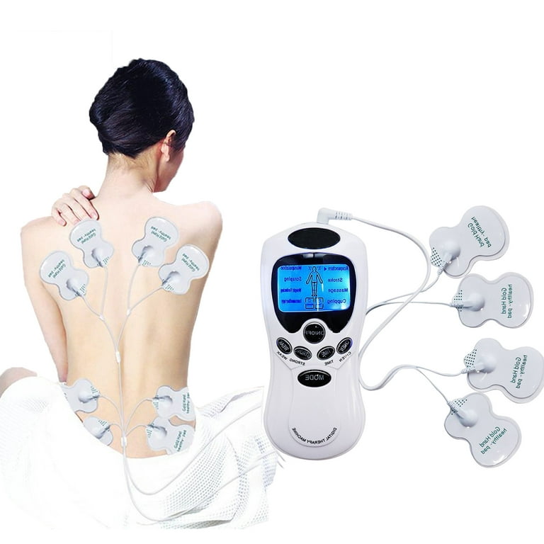 Electric massager pulse TENS Neck back foot body massager electrod health  therapy massage machine Slimming Muscle Relax 2+4 pad