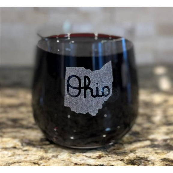 Ohio Basket Chic 143192PMM607 Juice & Rocks Glasses with State of Ohio Design - Perfect Made in Gift - Set of 4