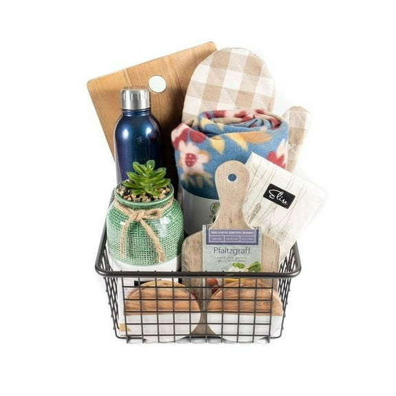 Ohio Basket Chic Kitchen & Home Basket -Perfect for New Homeowners and Realtor Closing Gifts
