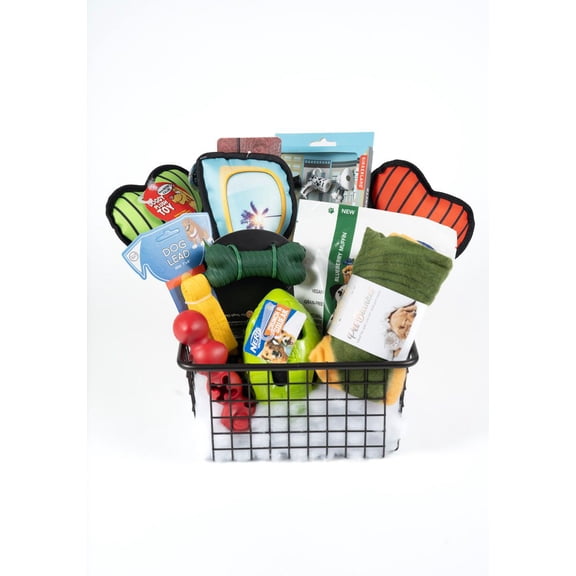 Premium Dog Gift Basket with Toys and Other Items - Ideal for Puppy & Adult Dogs
