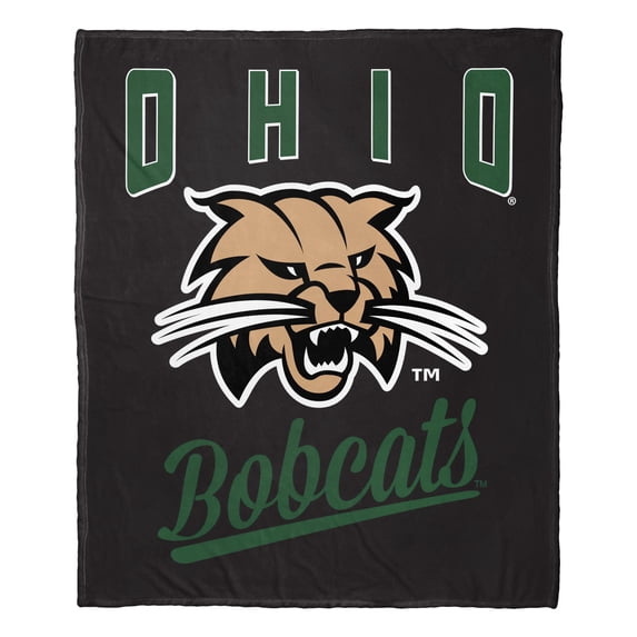 Ohio Bobcats Alumni Silk Touch Throw Blanket