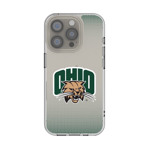 Ohio Bobcats Linen Logo iPhone Clear Case