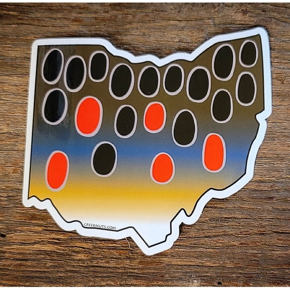 Ohio Brown Trout Skin Sticker Decal